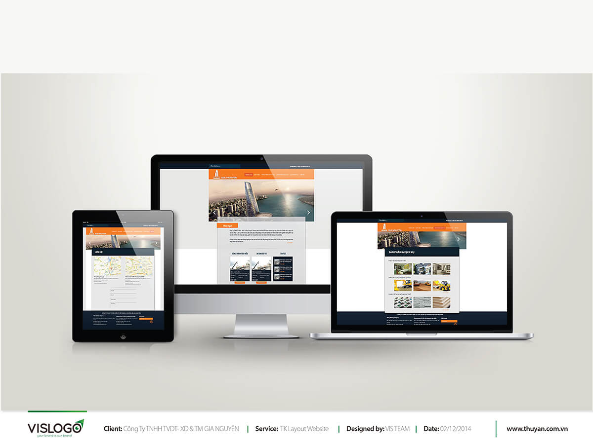 Thiết kế website - Công ty Gia Nguyên