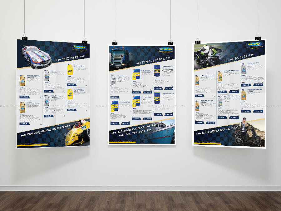 Thiết kế ấn phẩm quảng cáo - Thương hiệu dầu nhờn RAVENOL