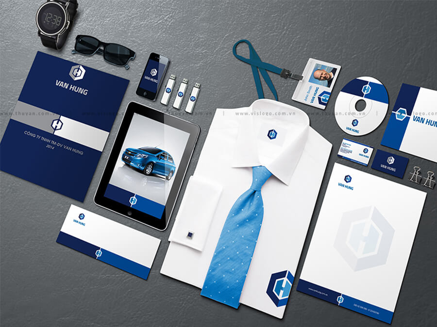 Thiết kế logo, CIP Công ty Vạn Hưng