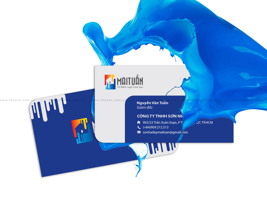 Thiết kế logo - Thương hiệu Sơn nhà đẹp MAI TUẤN